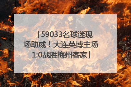 59033名球迷现场助威！大连英博主场1:0战胜梅州客家