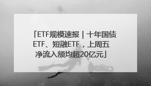 ETF规模速报｜十年国债ETF、短融ETF，上周五净流入额均超20亿元