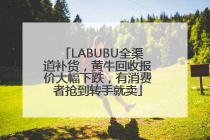 LABUBU全渠道补货，黄牛回收报价大幅下跌，有消费者抢到转手就卖