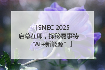 SNEC 2025启幕在即，探秘易事特“AI+新能源”